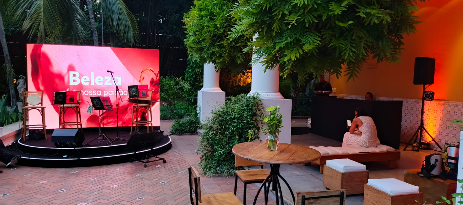 Painel de LED outdoor em evento no Rio de Janeiro