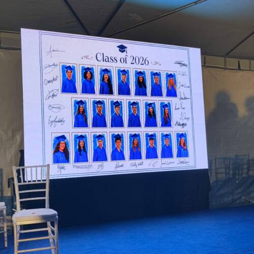Painel De Led de 3x2m para Formatura em Escola no Rio de Janeiro