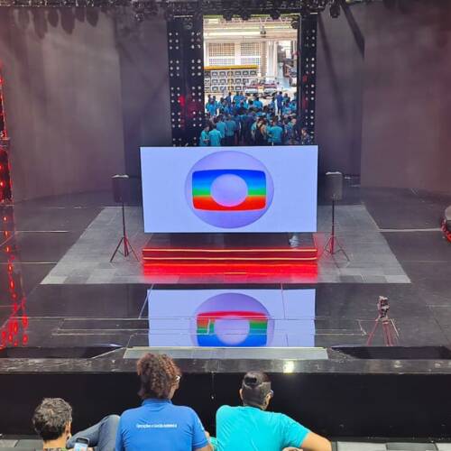 Painel De Led P2 de 4x2m para Evento nos estúdios da tv Globo no Rio De Janeiro