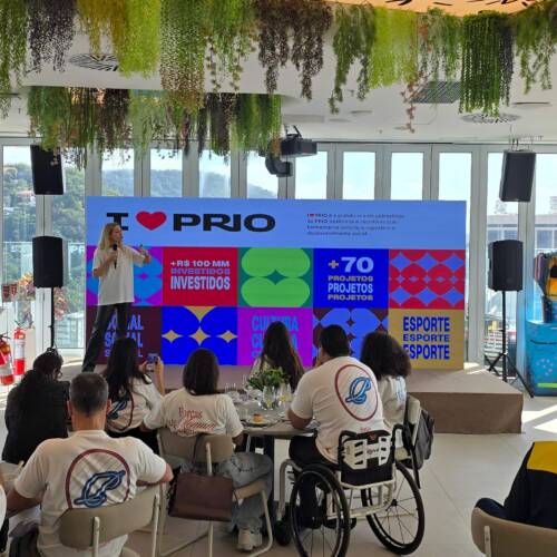 Painel De Led de 5x2m Para Evento Corporativo na empresa Prio Rio de Janeiro