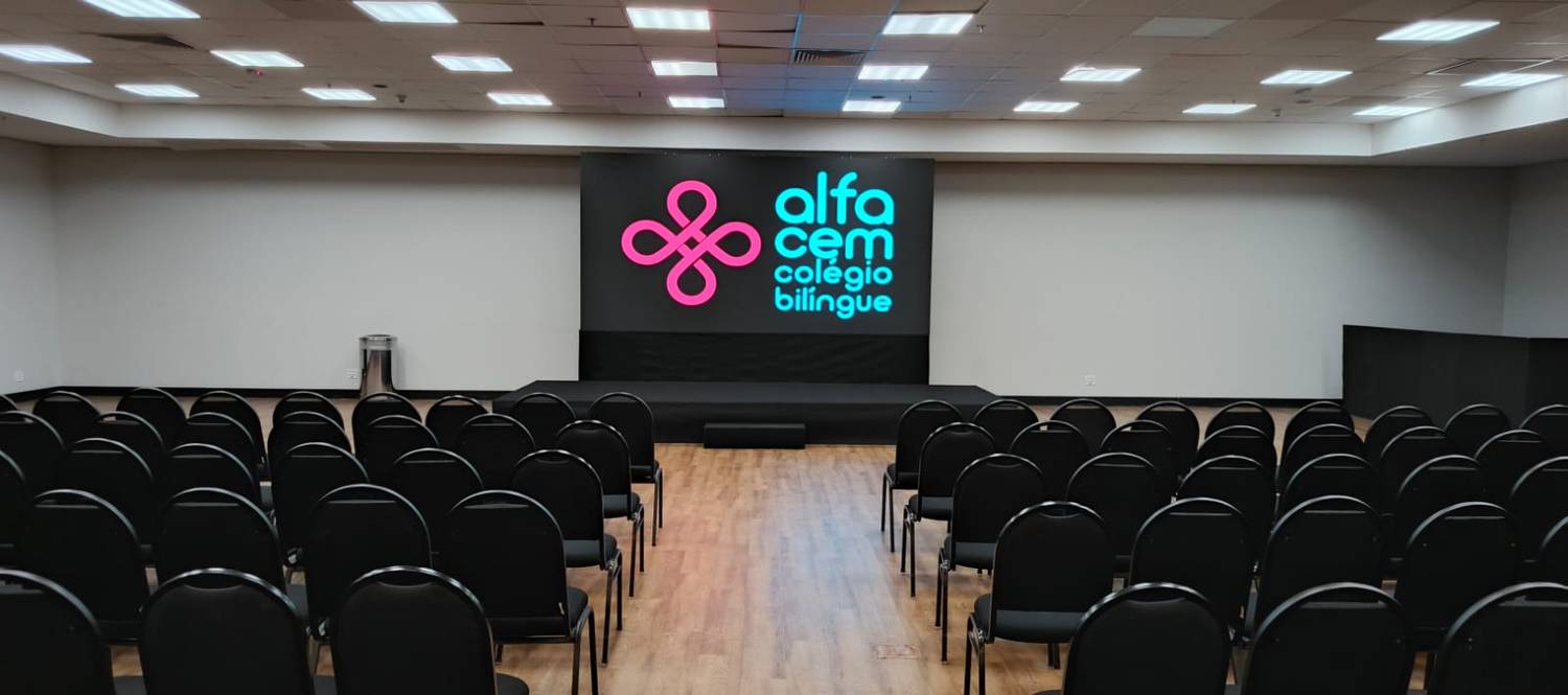 Painel De Led Evento Escola Alfa Cem Rj